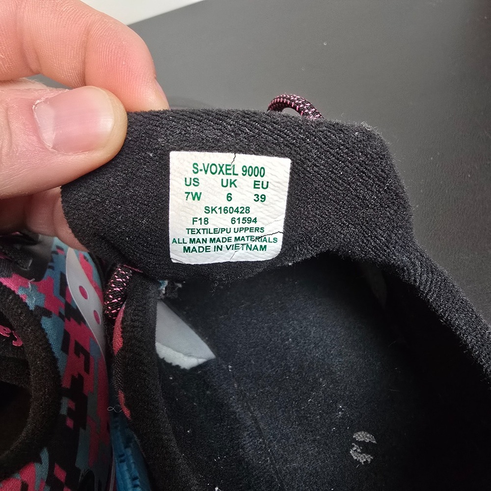 Saucony Shoes Womens 7 Black Pink S‎ Voxel 9000 Performance Running Gym Sneakers - Picture 10 of 10